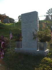 Woodland Cemetery monument dedicated to locals who fought in the Battle of the River Raisin