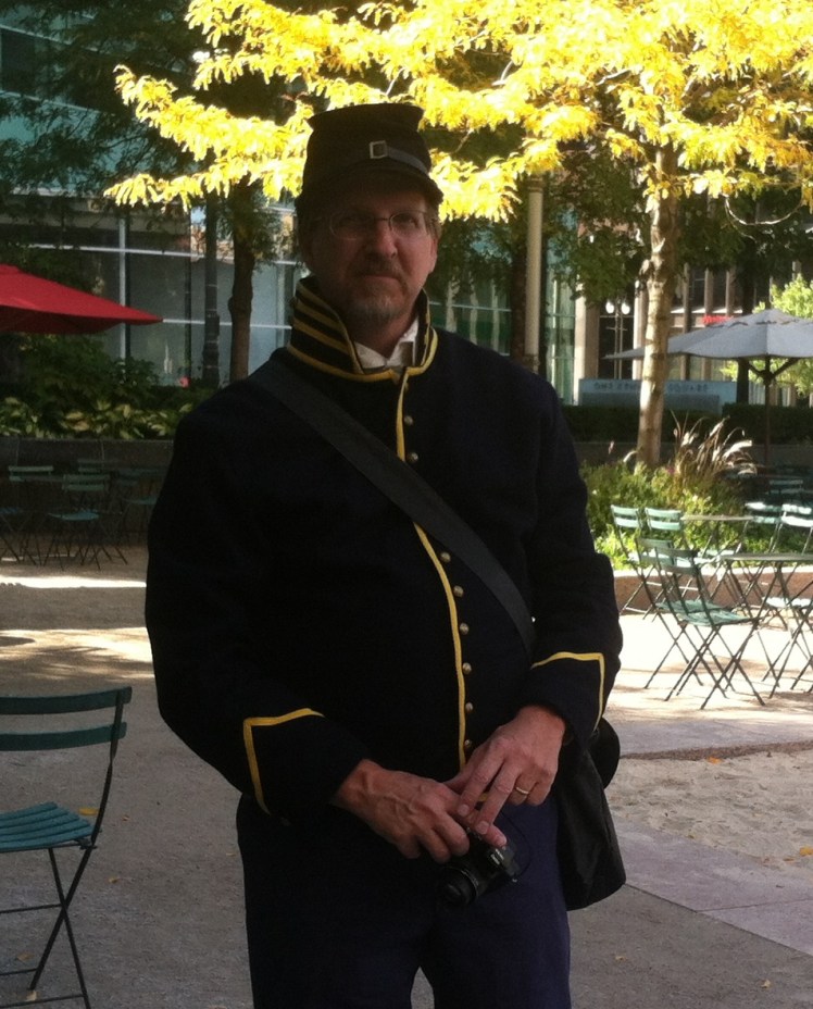 Civil War author & historian David Ingall in Michigan Cavalry Brigade uniform. 